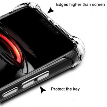 Silikoninis-Anti shock 1 mm. storio Huawei nova 3 dėklas - permatomas